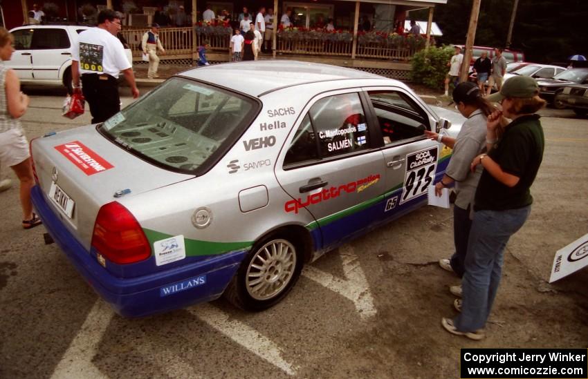 Heikki Salmen / Constantine Mantopoulos Mercedes-Benz C220 at Ocquossoc service