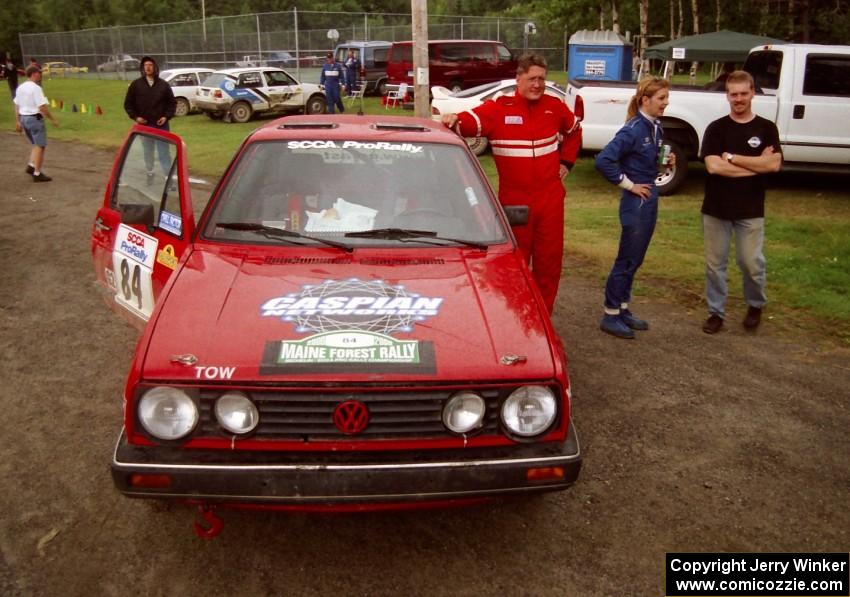 J.B. Niday / Al Kintigh VW GTI at Ocquossoc service