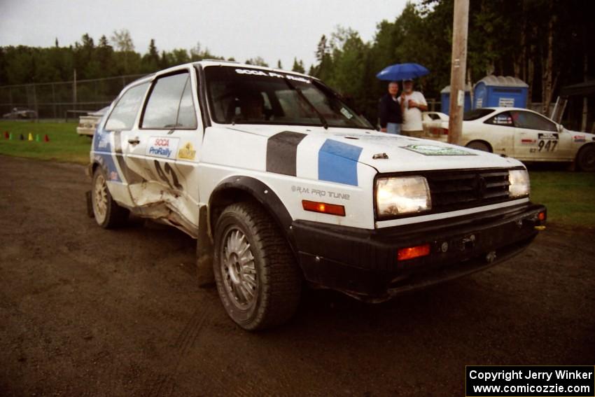 Eric Burmeister / Mark Buskirk VW GTI at Ocquossoc service