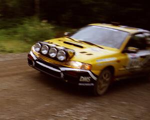 Pat Richard / Ben Bradley Subaru Impreza 2.5RS finishes SS9 (Magalloway Long)