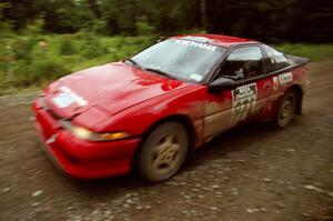 Brendan Cunningham / Paul McClean Eagle Talon finishes SS9 (Magalloway Long)