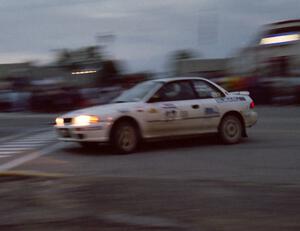 Greg Healey / John MacLeod Subaru Impreza on SS10 (In Town)