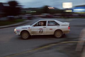 Bruno Kreibich / Rod Hendricksen Audi Quattro on SS10 (In Town)