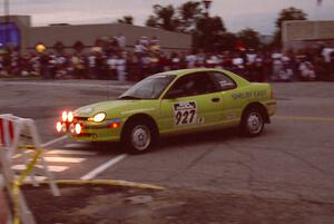 Brian Goss / Sarah Gardescu Dodge Neon on SS10 (In Town)