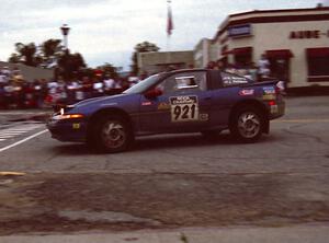 Howie Richards / Joel Richards Mitsubishi Eclipse on SS10 (In Town)