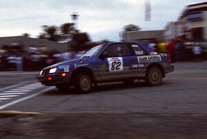 Mike Hurst / Rob Bohn Dodge Shadow GT on SS10 (In Town)