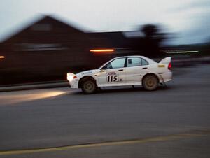 Seamus Burke / Frank Cunningham Mitsubishi Lancer Evo 4 on SS10 (In Town)