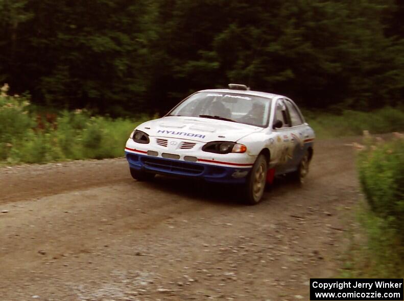 Doug Shepherd / Ralph Beckman Hyundai Elantra finishes SS9 (Magalloway Long)