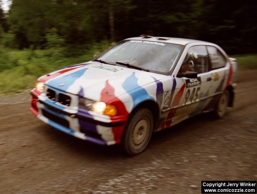 Rick Davis / Marc Goldfarb BMW M 318ti finishes SS9 (Magalloway Long)