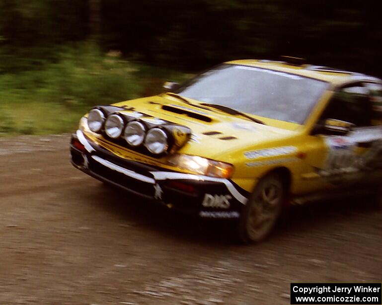 Pat Richard / Ben Bradley Subaru Impreza 2.5RS finishes SS9 (Magalloway Long)