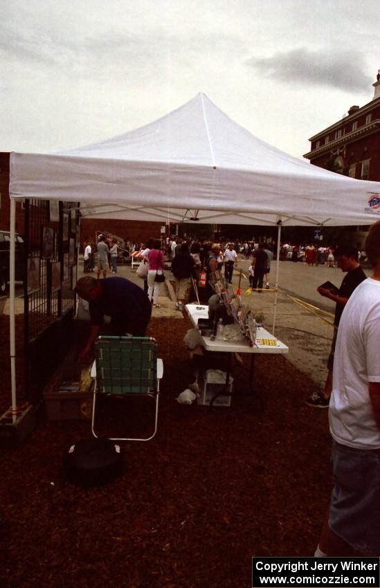 Rallysport.net's sales tent in Rumford, ME