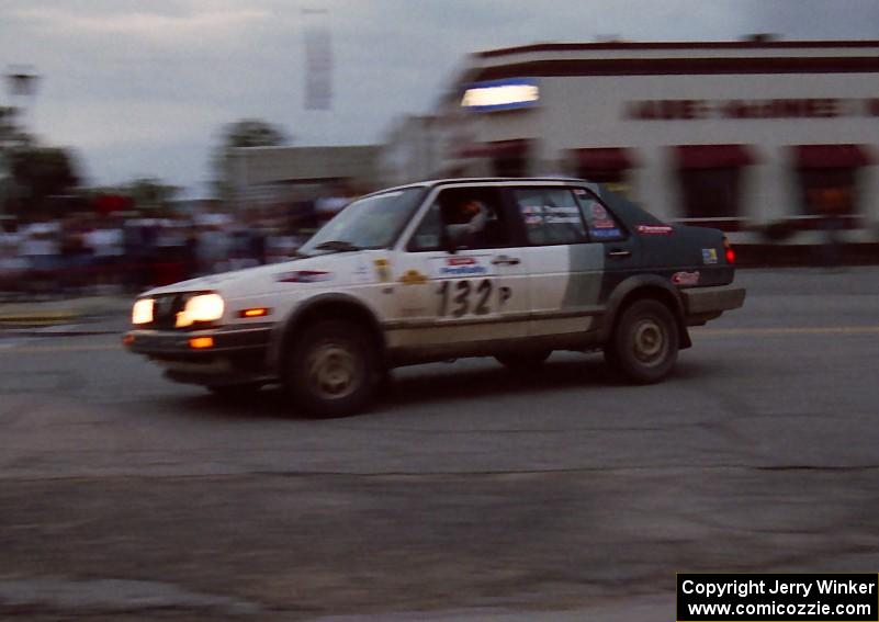 William Tremmel / Peter Coleman VW Jetta on SS10 (In Town)