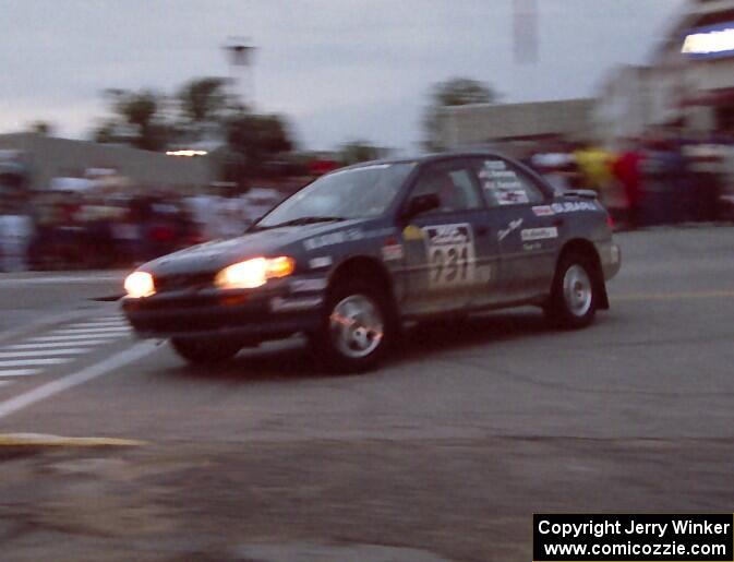 Don Kennedy / Keith Kennedy Subaru Impreza on SS10 (In Town)