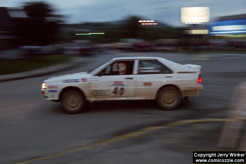 Bruno Kreibich / Rod Hendricksen Audi Quattro on SS10 (In Town)