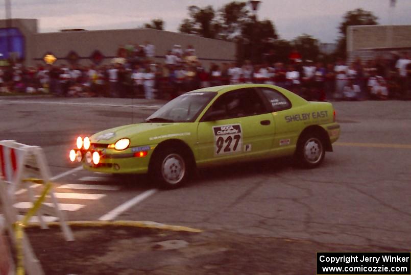 Brian Goss / Sarah Gardescu Dodge Neon on SS10 (In Town)