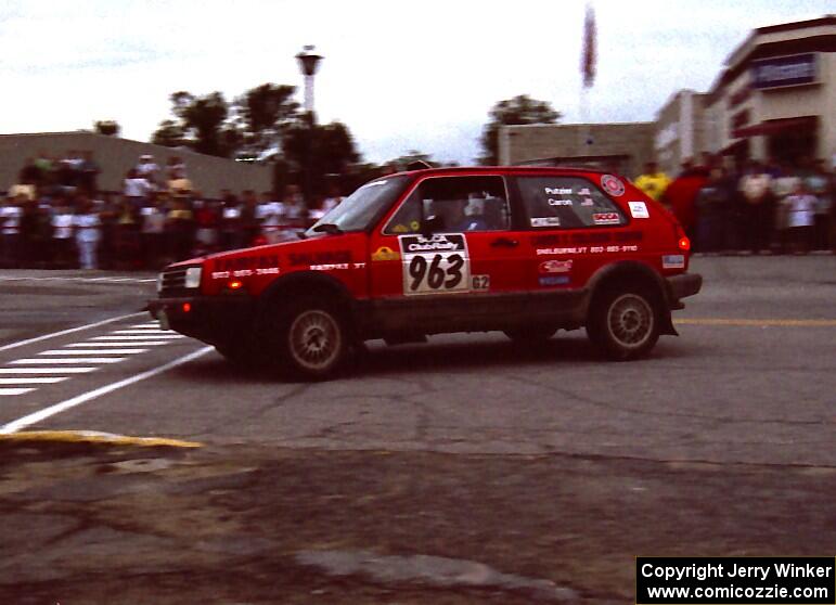 Chris Putzier / Nick Caron VW GTI on SS10 (In Town)