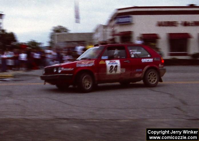 J.B. Niday / Diane Sargent VW GTI on SS10 (In Town)