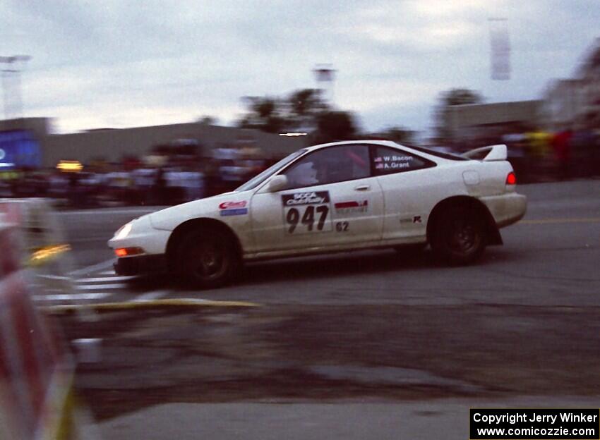 William Bacon / Alan Grant Acura Integra Type-R on SS10 (In Town)