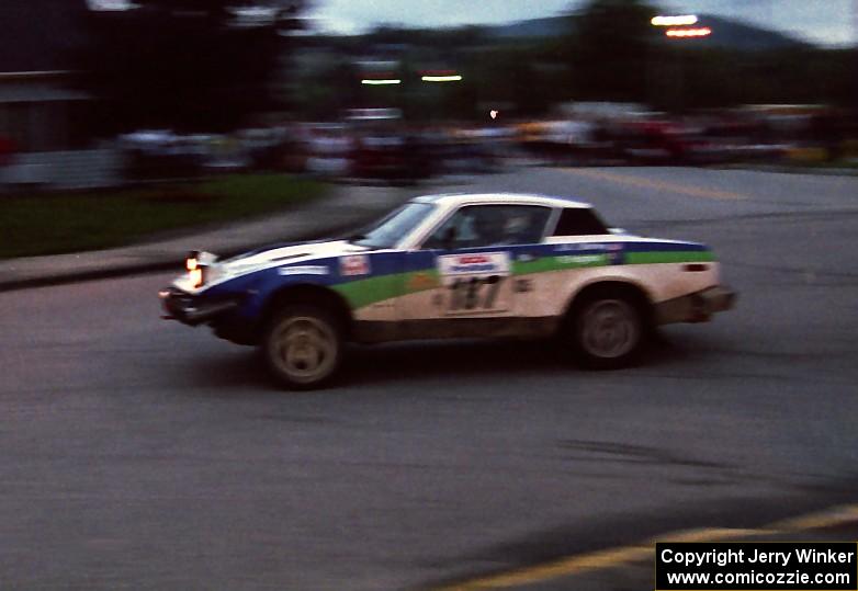 John Shirley / Rob Hughes Triumph TR7 on SS10 (In Town)