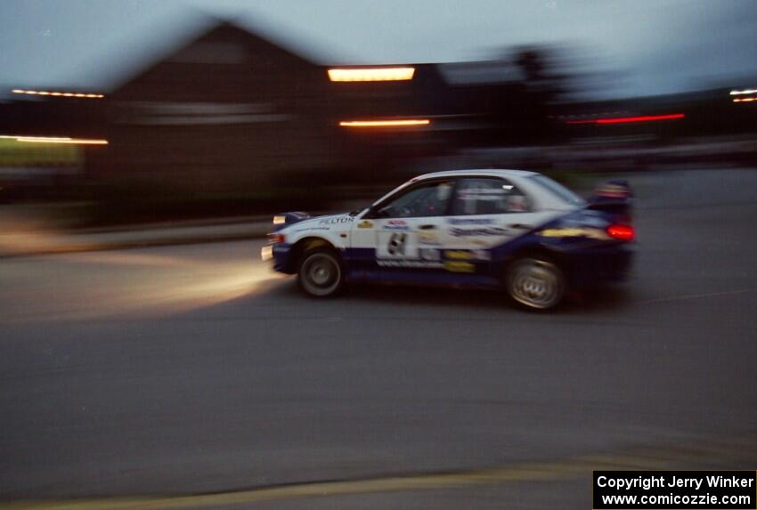 Karl Scheible / Russ Hughes Mitsubishi Lancer Evo V on SS10 (In Town)