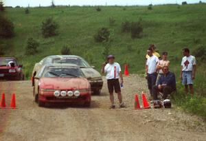 Todd Erickson is about to send Mark Larson's Eagle Talon out for a run.