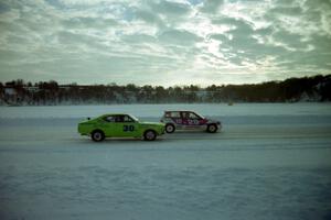 Scott Kronn / Troy Greenberg Honda Civic passes the ??? / ??? Mazda RX-4