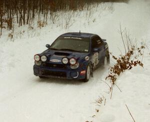 Shane Mitchell / Paul Donnelly Subaru WRX on SS1 (King Road & Scenic Rte. 3)