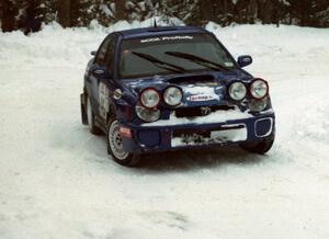 Shane Mitchell / Paul Donnelly Subaru WRX on SS4 (McCormick)