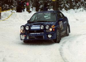 Mark Utecht / Jeff Secor Subaru WRX on SS4 (McCormick)