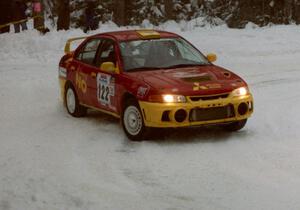 Dennis Martin / Kim DeMotte Mitsubishi Lancer Evo IV on SS4 (McCormick)