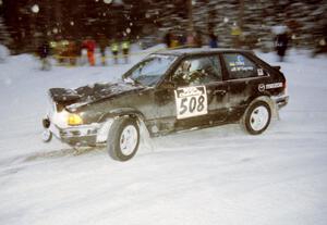 Tom Ottey / Pam McGarvey Mazda 323GTX on SS4 (McCormick)