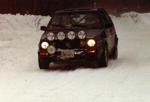 Preston Stempler / Rob Amato VW GTI on SS1 (King Road & Scenic Rte. 3)