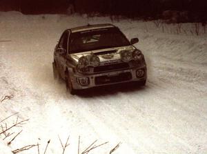 Travis Pastrana / Christian Edstrom Subaru WRX on SS1 (King Road & Scenic Rte. 3)