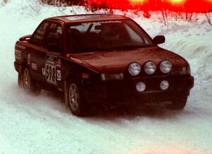 Pete Hascher / Scott Rhoades Nissan Sentra SE-R on SS1 (King Road & Scenic Rte. 3)