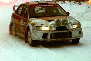 Nick Korpal / Eric Schleicher Mitsubishi Lancer Evo 6.5 on SS1 (King Road & Scenic Rte. 3)