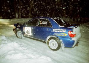 Shane Mitchell / Paul Donnelly Subaru WRX on SS7 (Hunters)