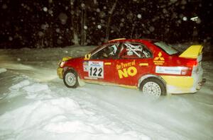 Dennis Martin / Kim DeMotte Mitsubishi Lancer Evo IV on SS7 (Hunters)