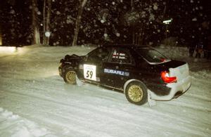 Pat Moro / Neil Smith Subaru WRX on SS7 (Hunters)