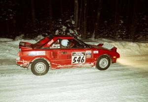 Steve Irwin / Phil Schmidt Toyota MR2 on SS7 (Hunters)