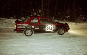 Pete Hascher / Scott Rhoades Nissan Sentra SE-R on SS7 (Hunters)