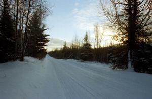 Rouse Road at sunrise before SS8.