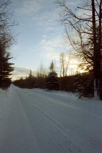 Rouse Road at sunrise before SS8.