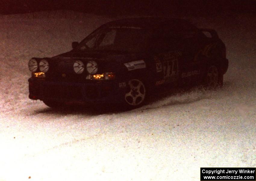 Otis Dimiters / Peter Monin Subaru Impreza on SS1 (King Road & Scenic Rte. 3)