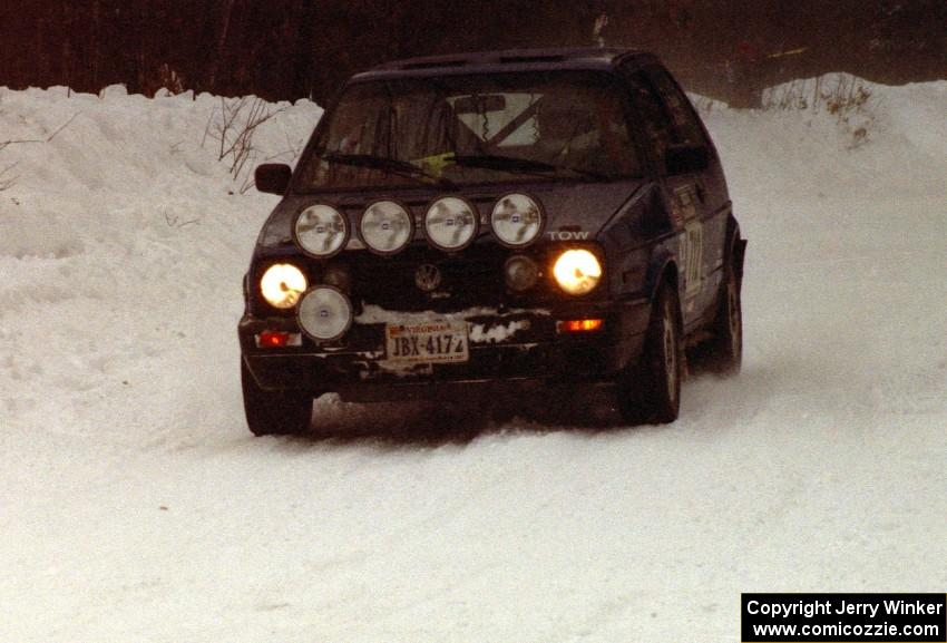 Preston Stempler / Rob Amato VW GTI on SS1 (King Road & Scenic Rte. 3)