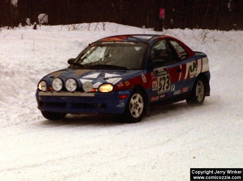 Kevin Wesley / Richard Ehrenberg Plymouth Neon on SS1 (King Road & Scenic Rte. 3)