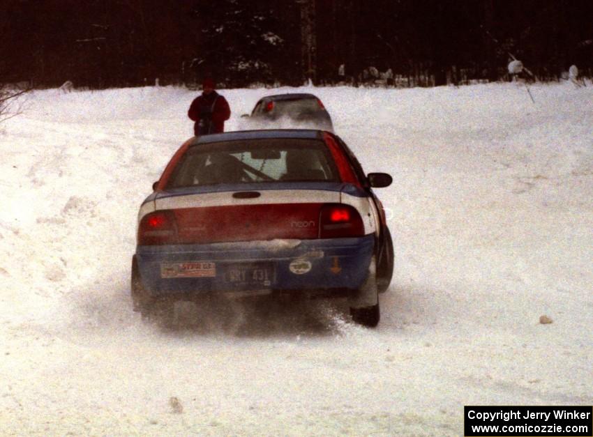 Kevin Wesley / Richard Ehrenberg Plymouth Neon on SS1 (King Road & Scenic Rte. 3)