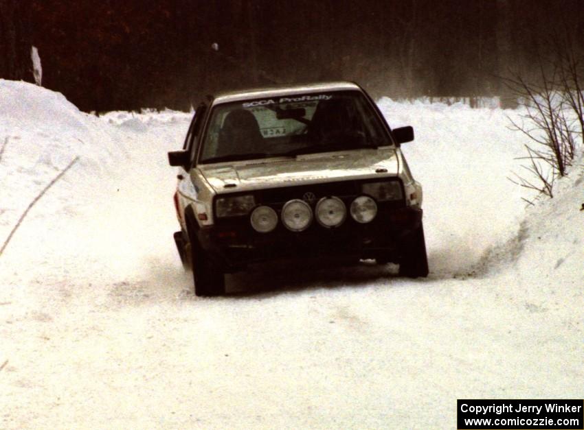 Mark Brown / Ole Holter VW GTI on SS1 (King Road & Scenic Rte. 3)