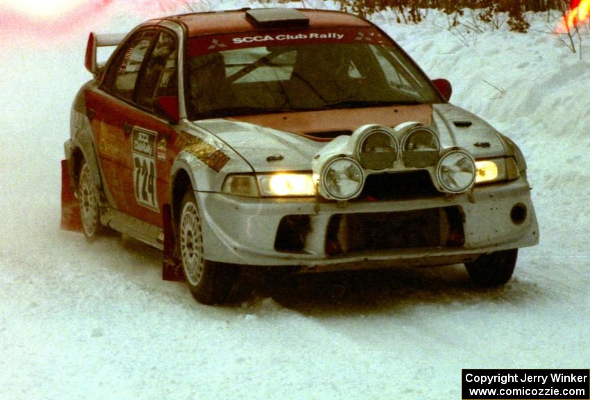 Nick Korpal / Eric Schleicher Mitsubishi Lancer Evo 6.5 on SS1 (King Road & Scenic Rte. 3)