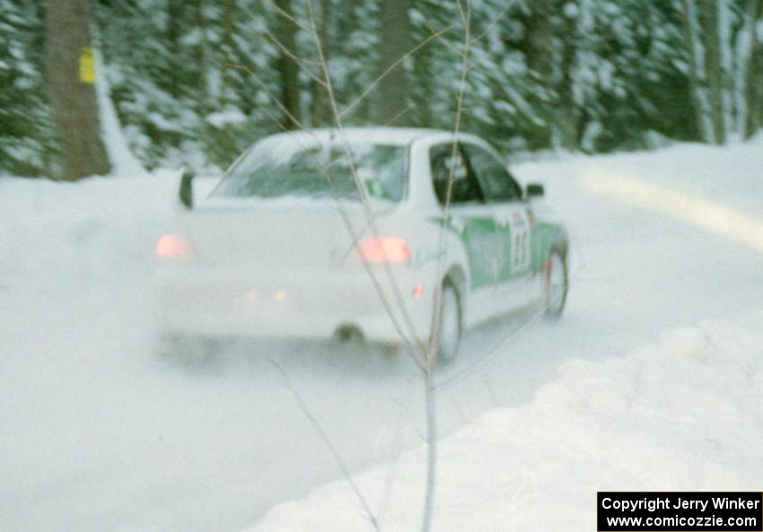 Seamus Burke / Charles Bradley Mitsubishi Lancer Evo VIII on SS4 (McCormick)