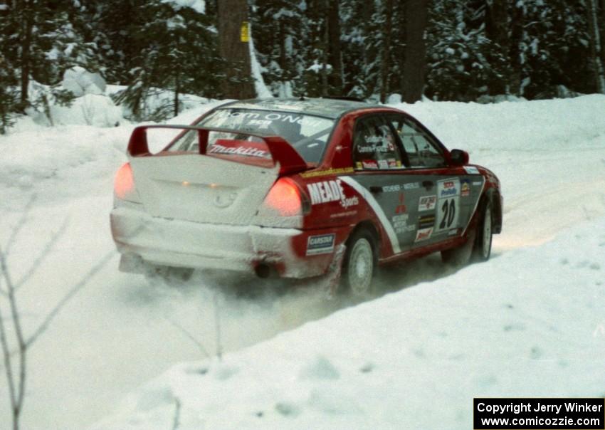 Andrew Comrie-Picard / Marc Goldfarb Mitsubishi Lancer Evo IV on SS4 (McCormick)